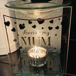 Mum glass burner