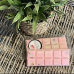 Peony and blush suede