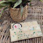 Emerald and ivory flower