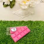 Blackcurrant and rhubarb flower snap bar