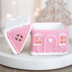 Pink gingerbread house burner