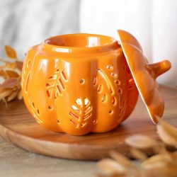 Orange autumn leaves burner