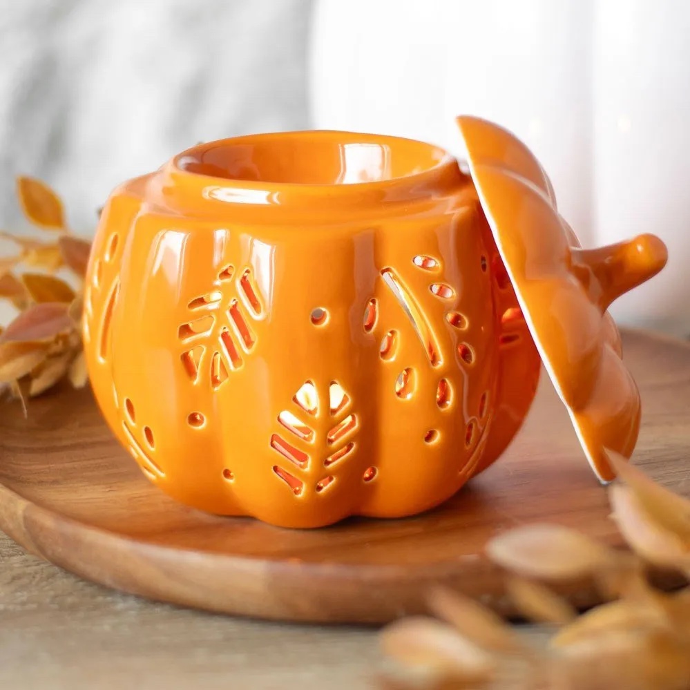 Orange autumn leaves burner