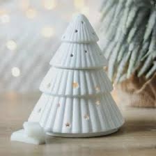 White Christmas tree burner