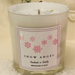 snow angel candle approx 220 g