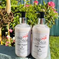 pink pepper & rose luxury hand & body lotion