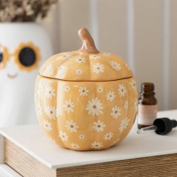 floral pumpkin burner