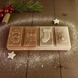 Snowflake cookie snap bar