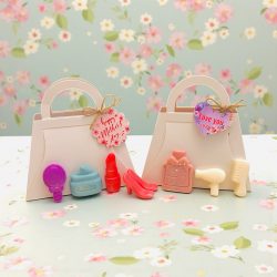 Perfume Shapes in a  handbag 💄👠👛