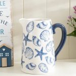 white Ceramic Seashell Jug